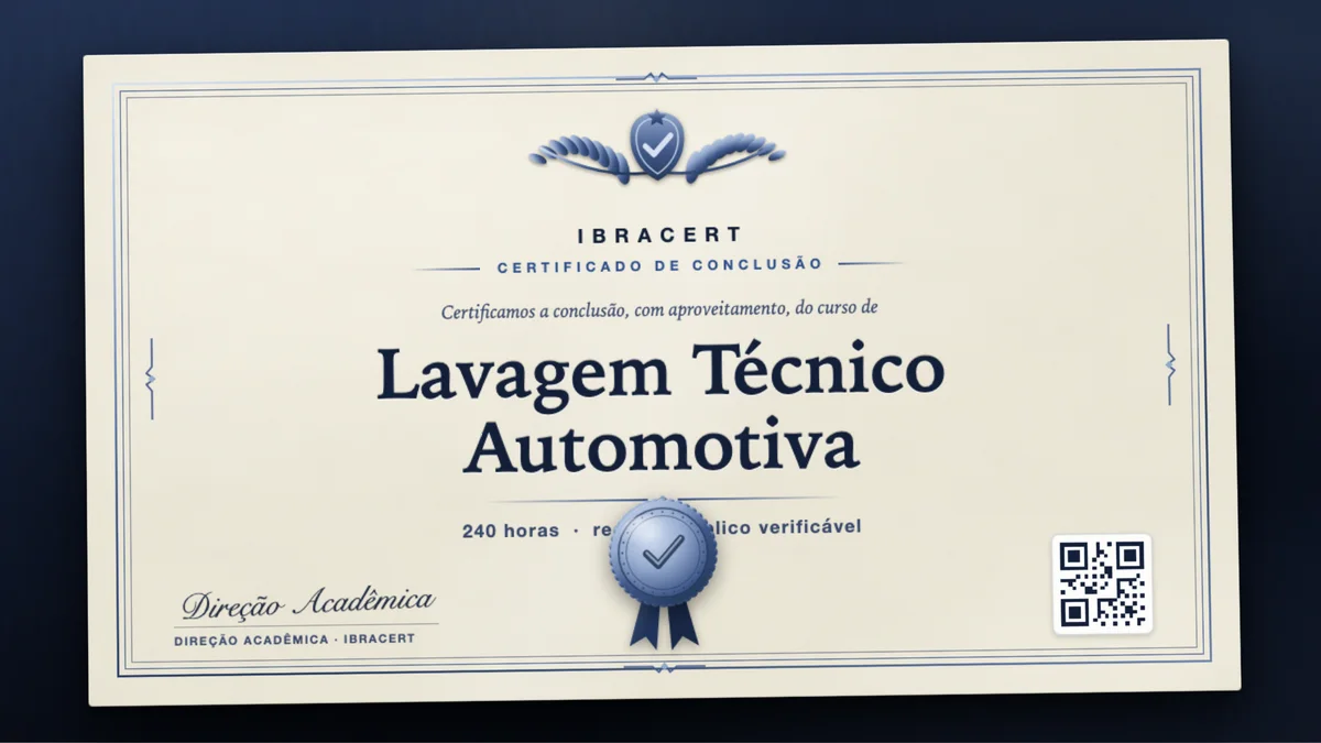 Capa do curso Lavagem Técnico Automotiva