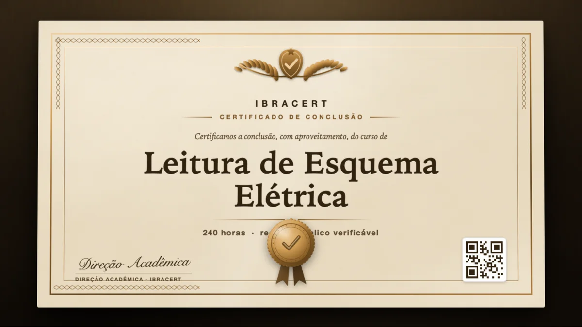 Capa do curso Leitura de Esquema Elétrica