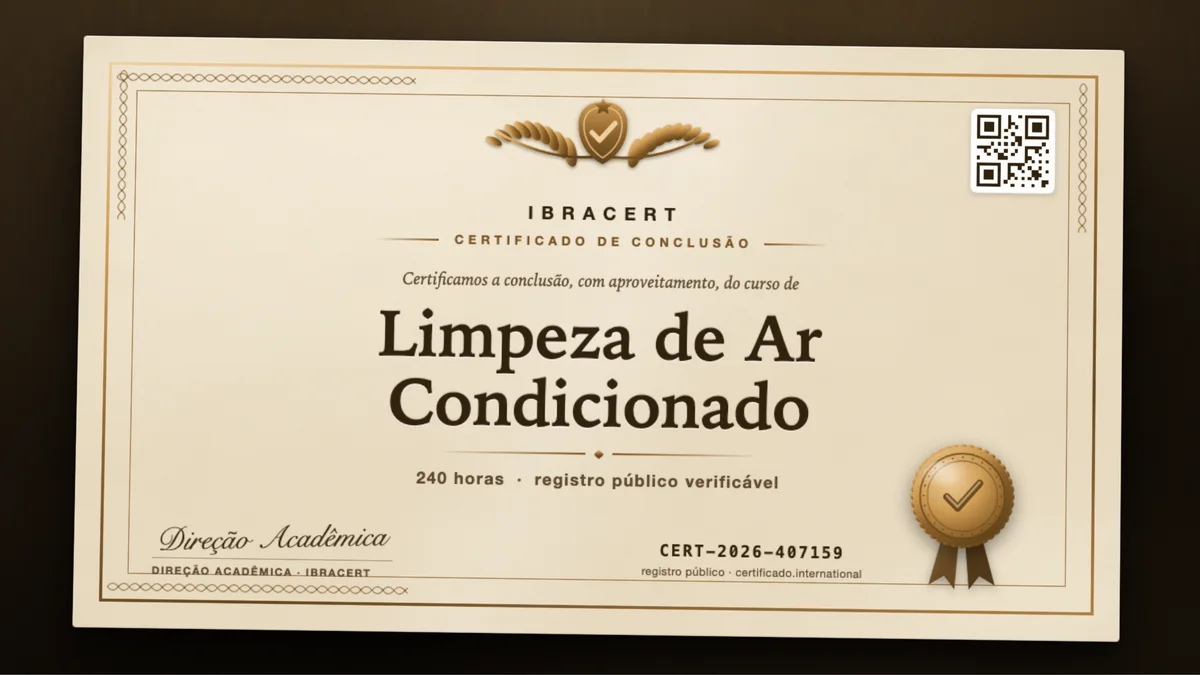 Capa do curso Limpeza de Ar Condicionado