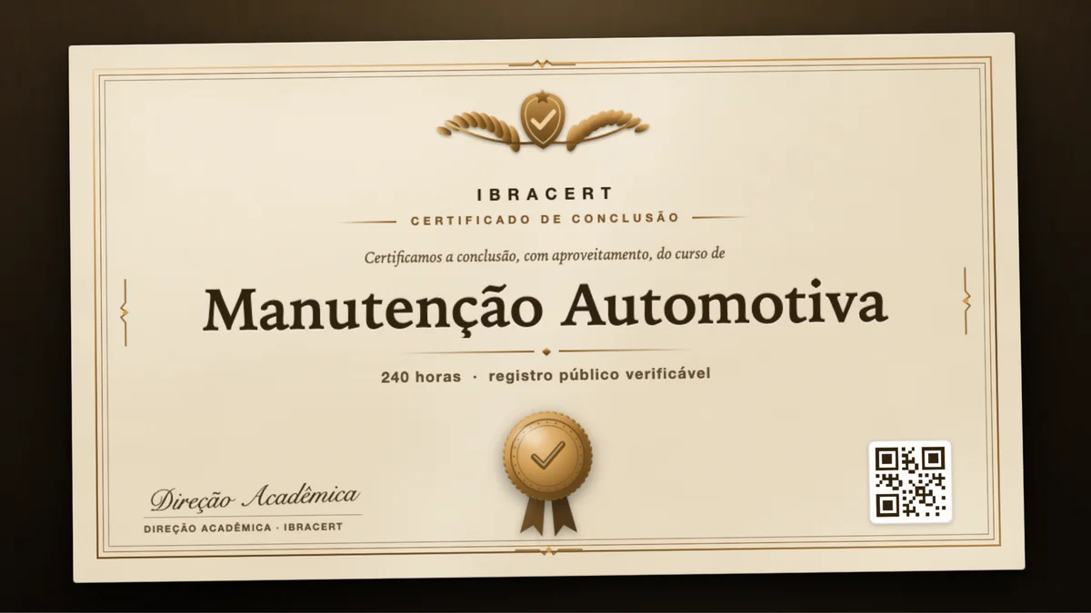Capa do curso Manutenção Automotiva