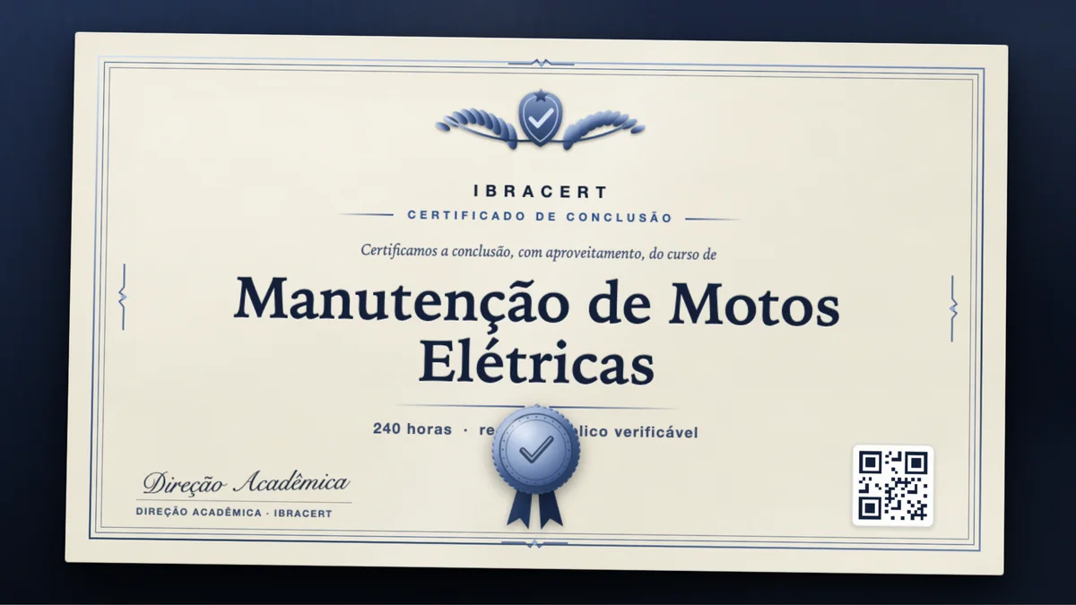 Capa do curso Manutenção de Motos Elétricas