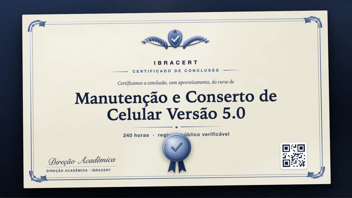 Capa do curso Manutenção e Conserto de Celular Versão 5.0
