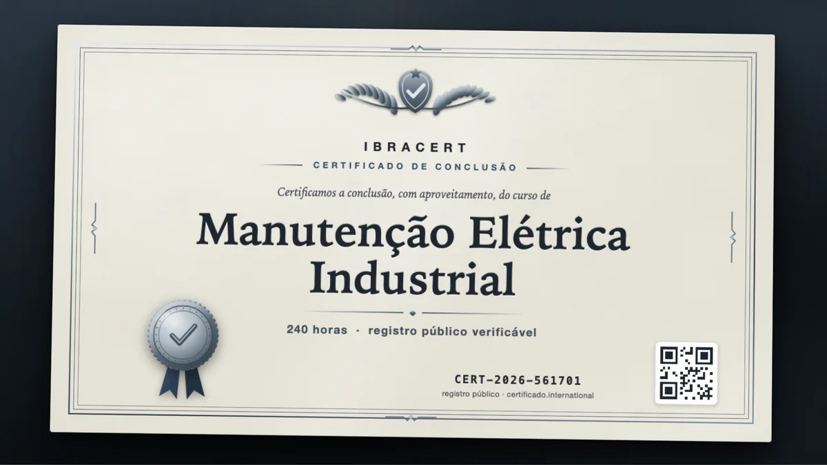 Capa do curso Manutenção Elétrica Industrial