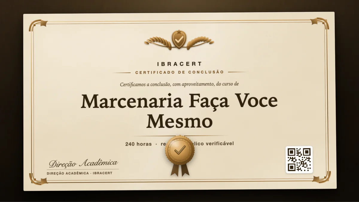 Capa do curso Marcenaria Faça Voce Mesmo