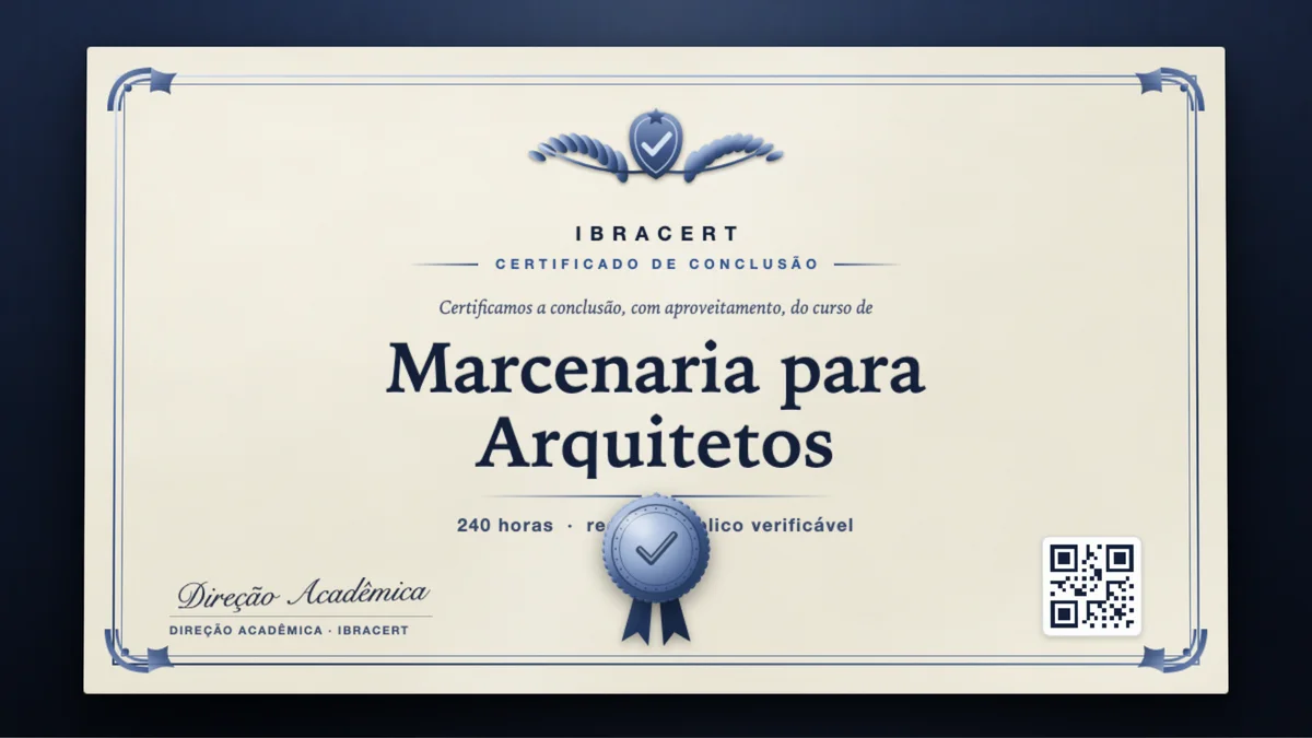 Capa do curso Marcenaria para Arquitetos