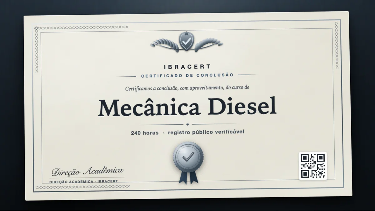 Capa do curso Mecânica Diesel