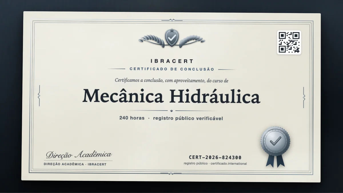 Capa do curso Mecânica Hidráulica