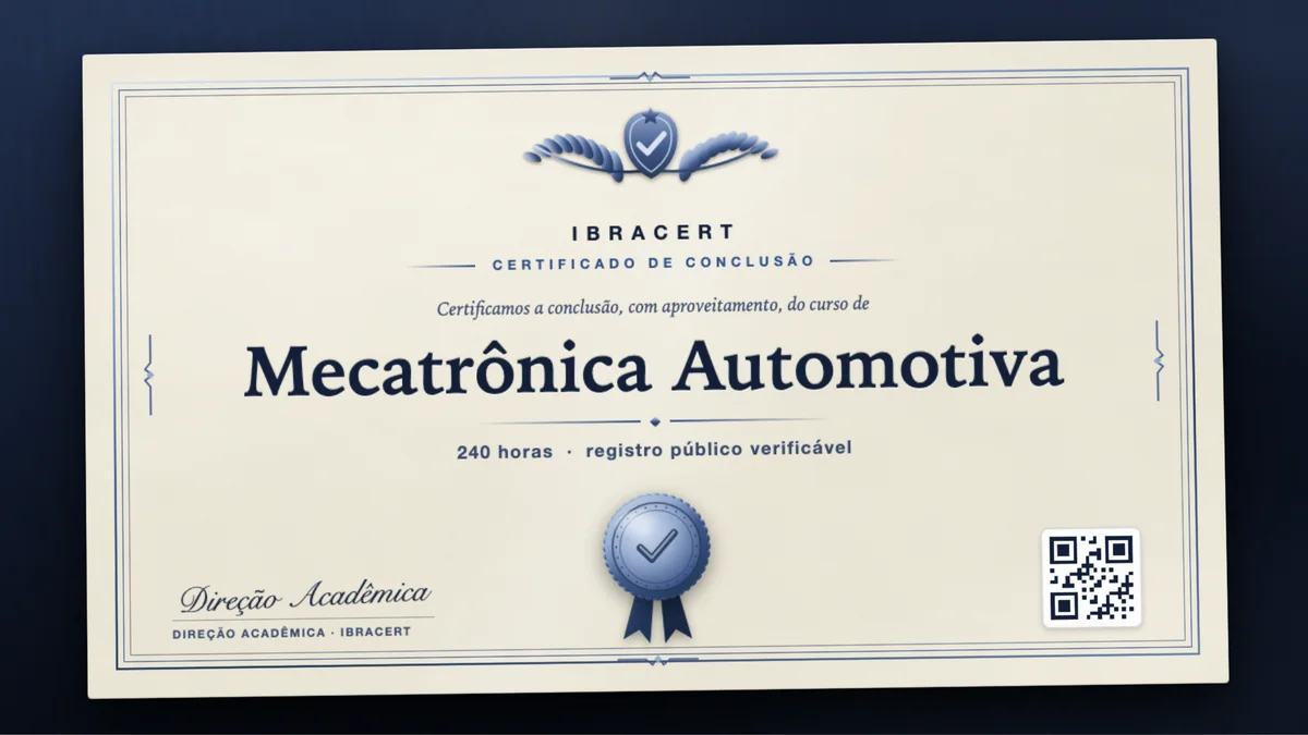Capa do curso Mecatrônica Automotiva