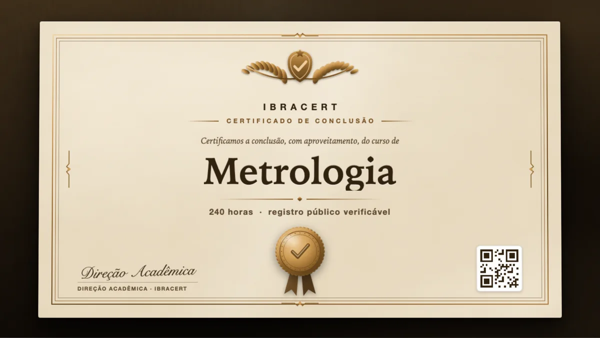 Capa do curso Metrologia