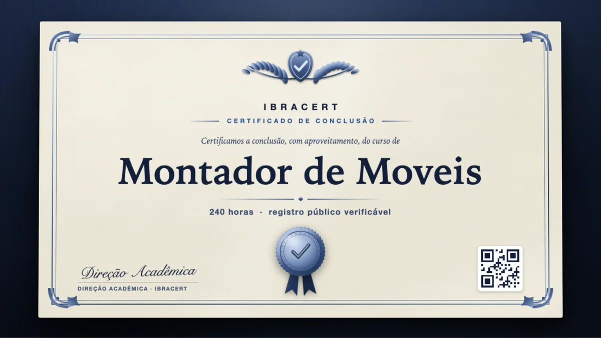 Capa do curso Montador de Moveis