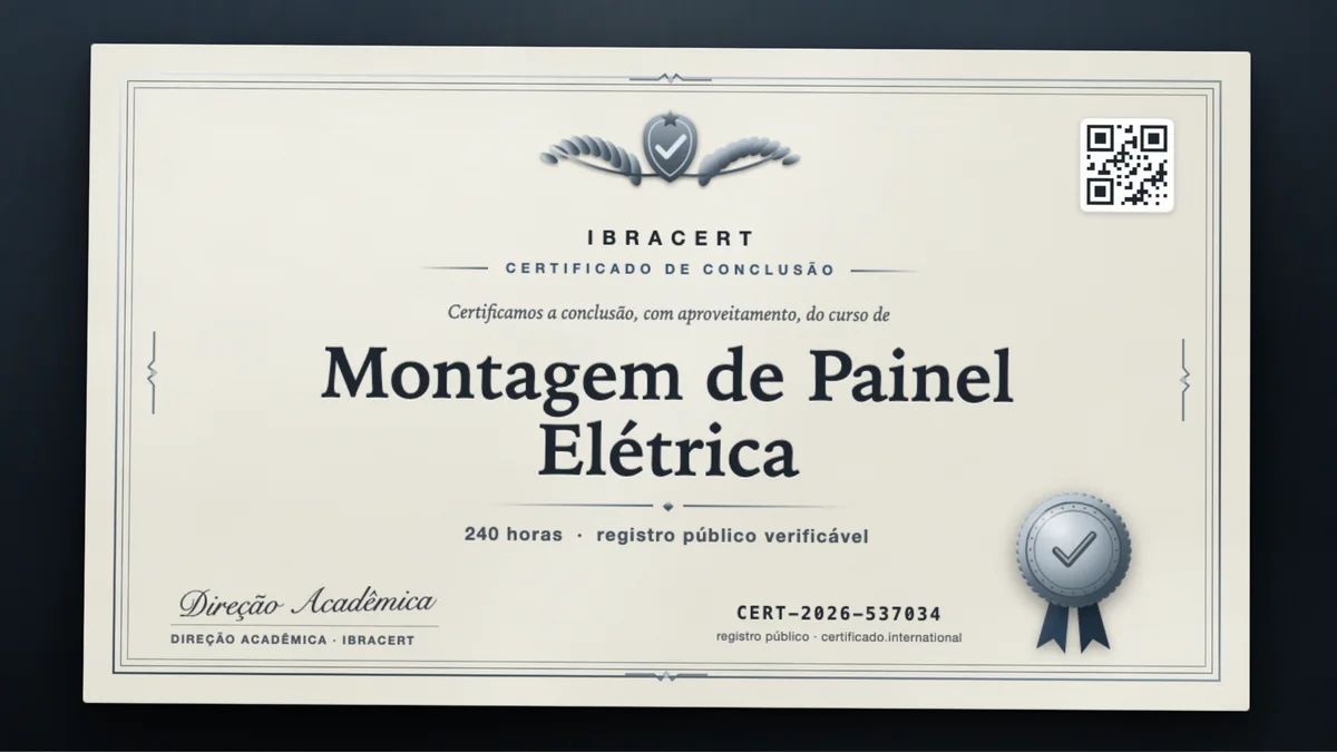 Capa do curso Montagem de Painel Elétrica