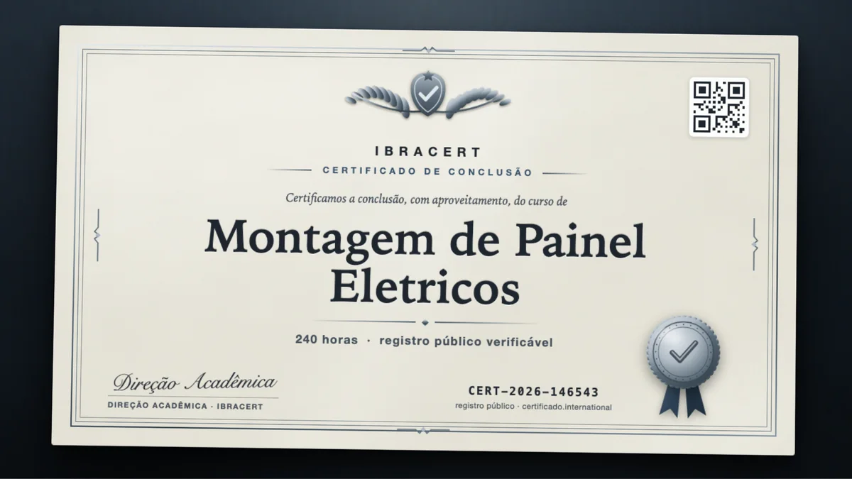 Capa do curso Montagem de Painel Eletricos