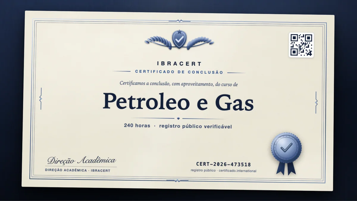 Capa do curso Petroleo e Gas