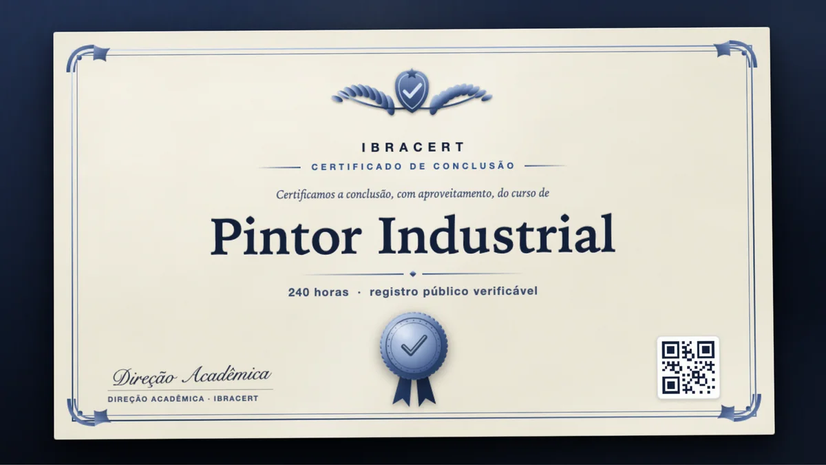 Capa do curso Pintor Industrial