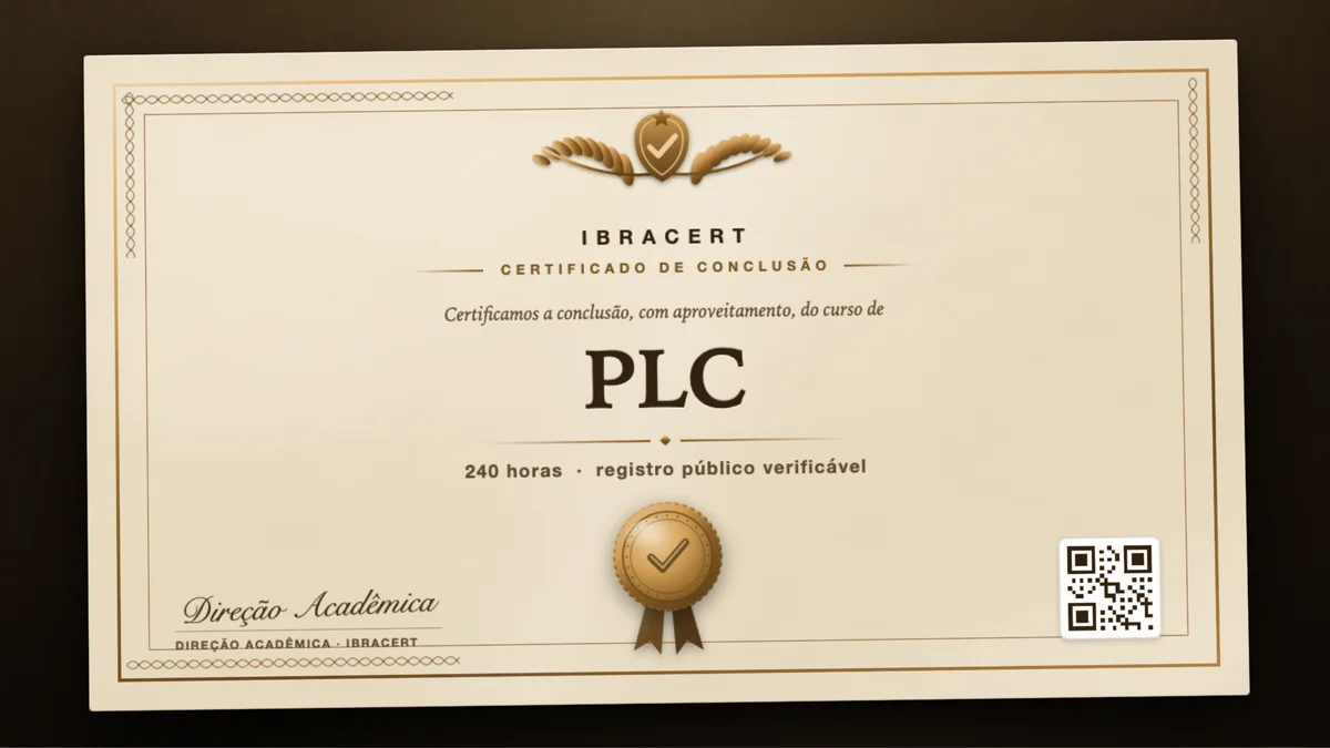 Capa do curso PLC