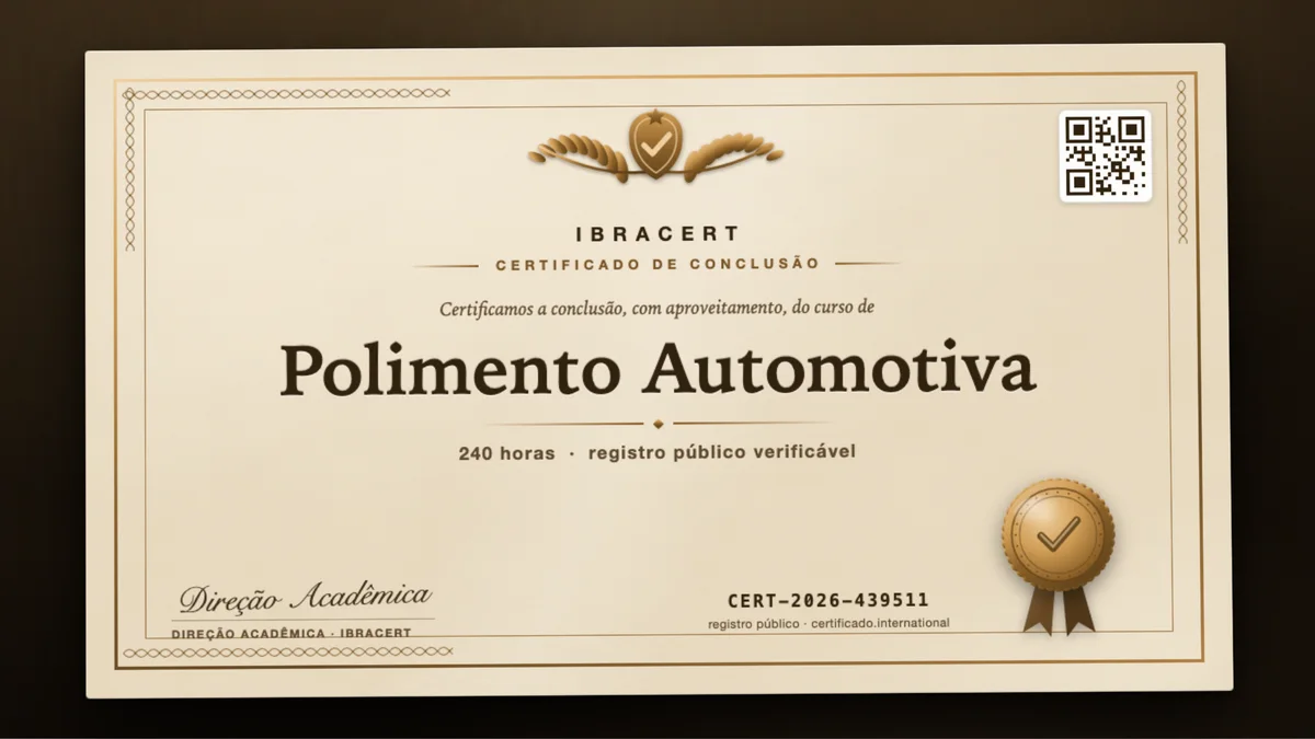 Capa do curso Polimento Automotiva