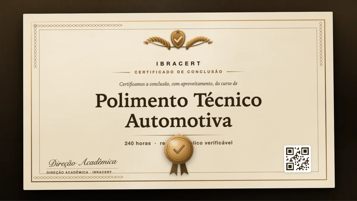 Capa do curso Polimento Técnico Automotiva