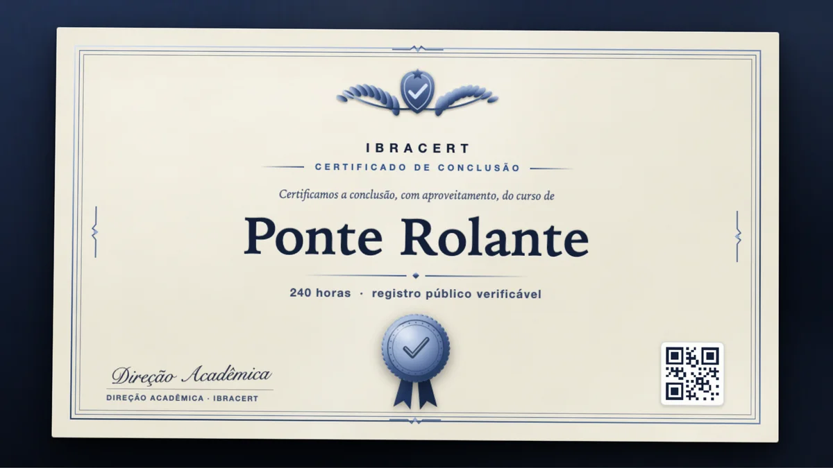 Capa do curso Ponte Rolante