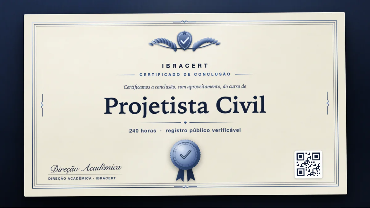 Capa do curso Projetista Civil