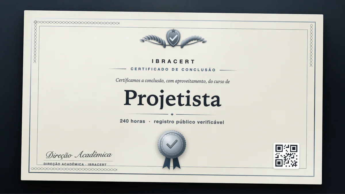 Capa do curso Projetista