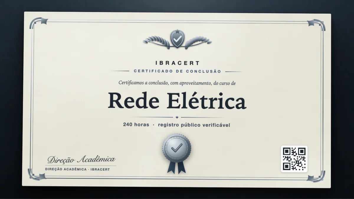 Capa do curso Rede Elétrica