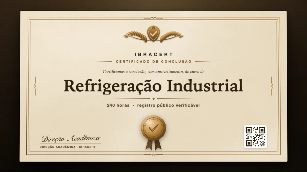 Capa do curso Refrigeração Industrial