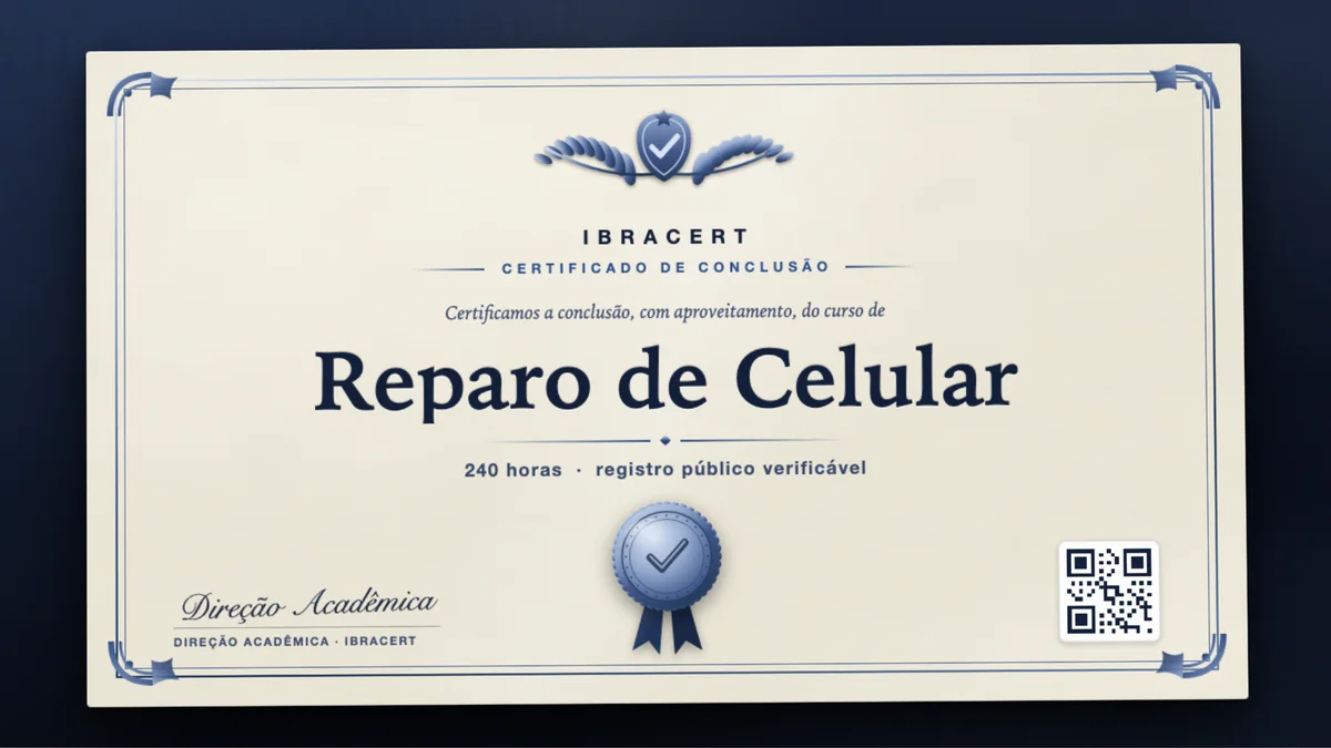 Capa do curso Reparo de Celular