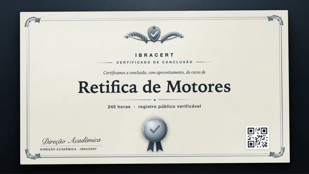 Capa do curso Retifica de Motores