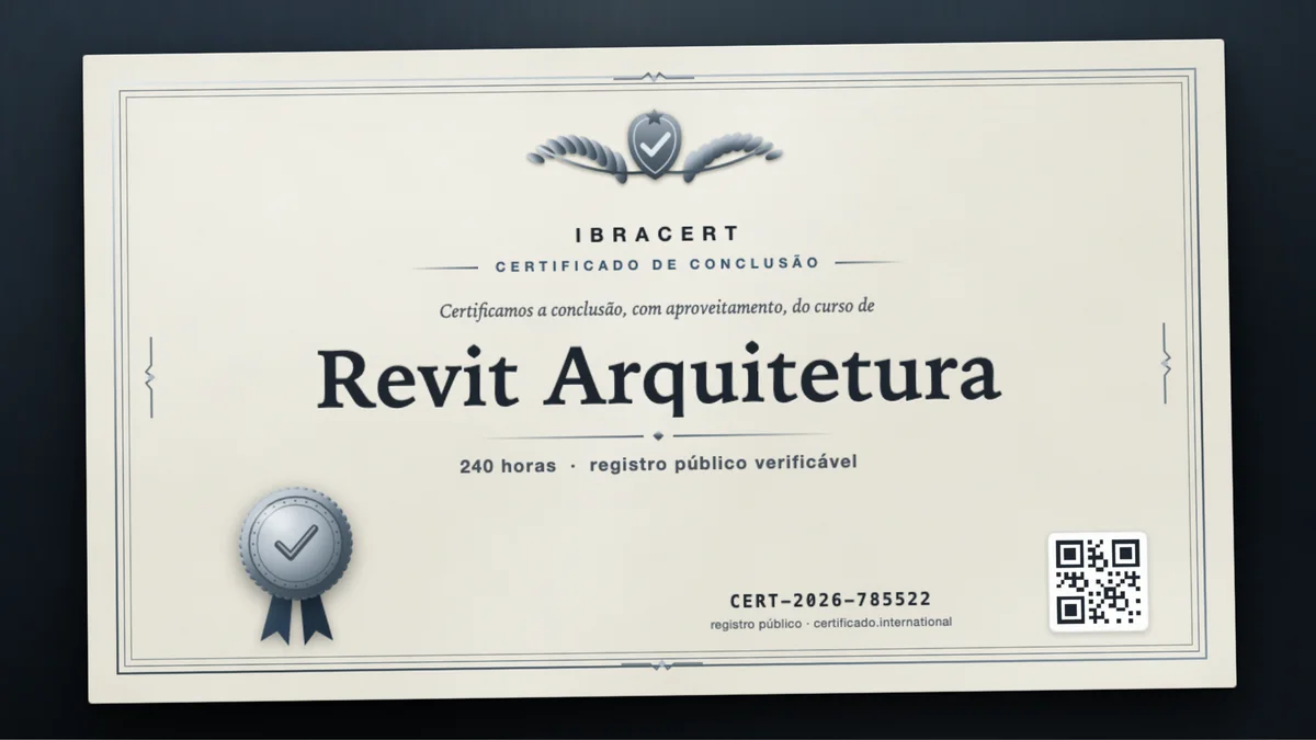 Capa do curso Revit Arquitetura