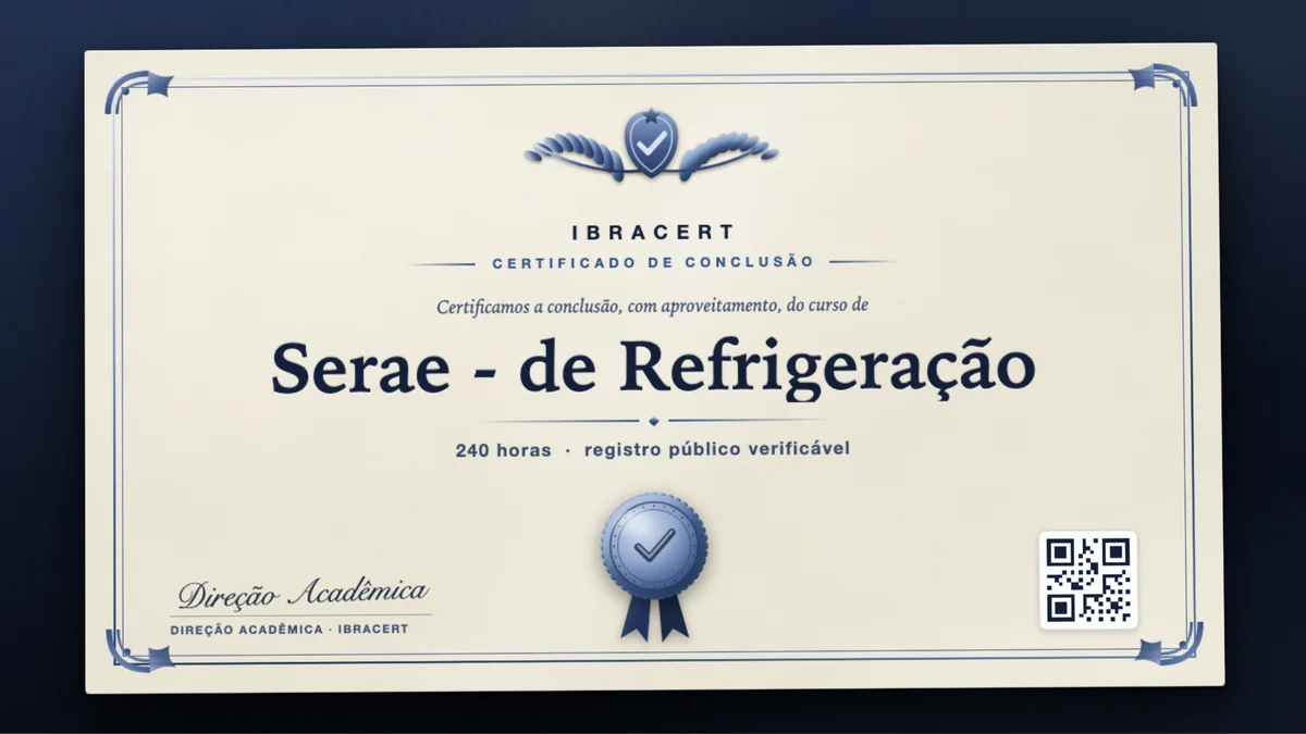 Capa do curso Serae - de Refrigeração