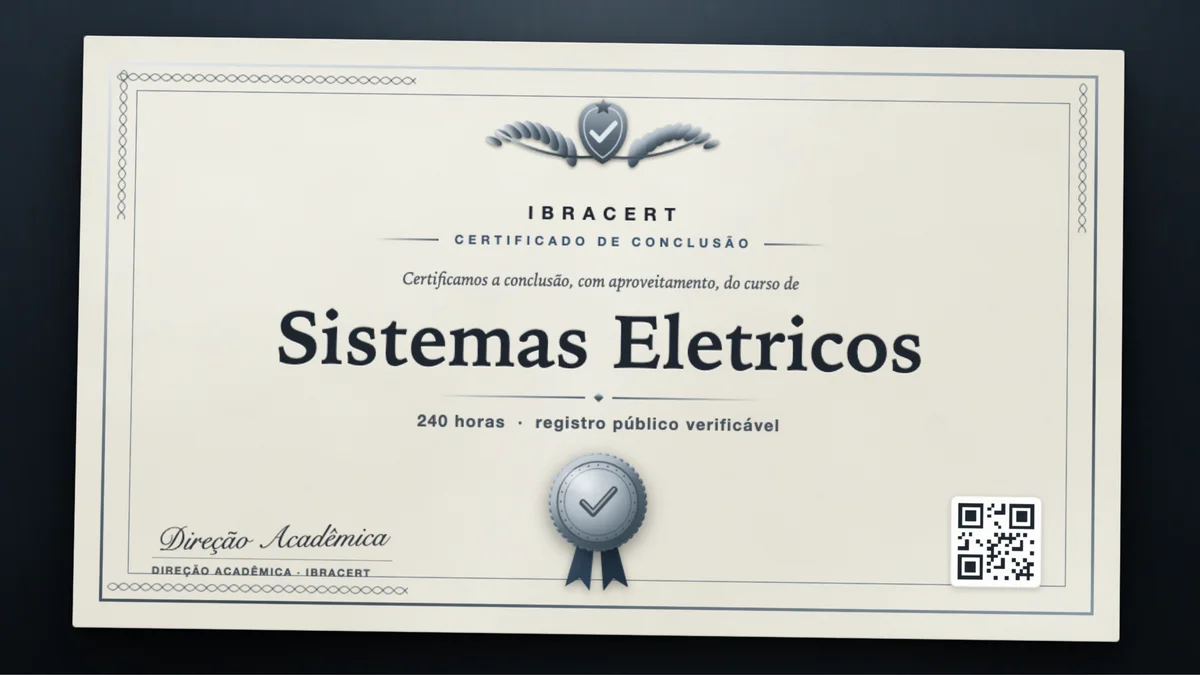 Capa do curso Sistemas Eletricos
