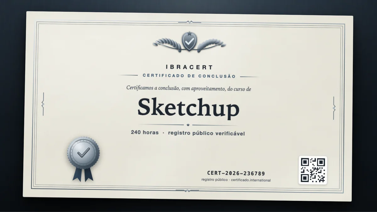 Capa do curso Sketchup