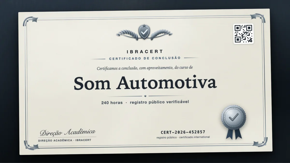 Capa do curso Som Automotiva