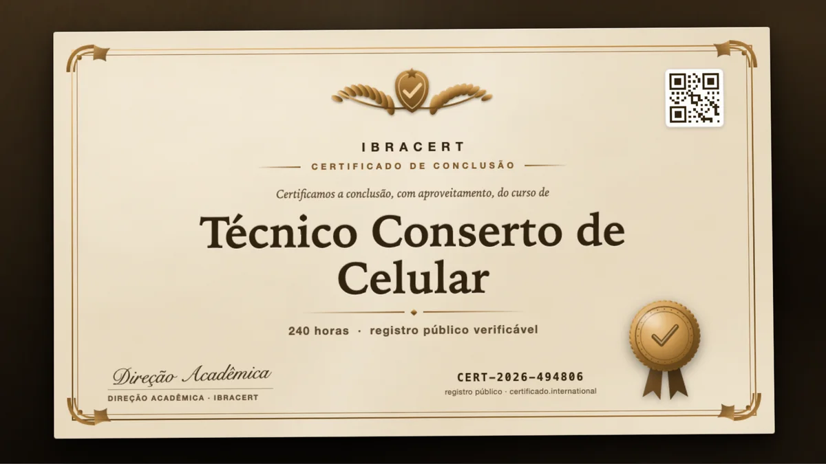 Capa do curso Técnico Conserto de Celular