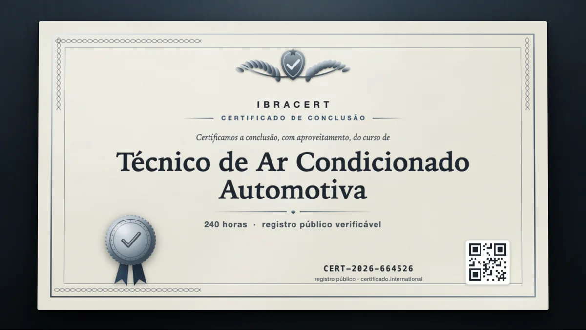 Capa do curso Técnico de Ar Condicionado Automotiva