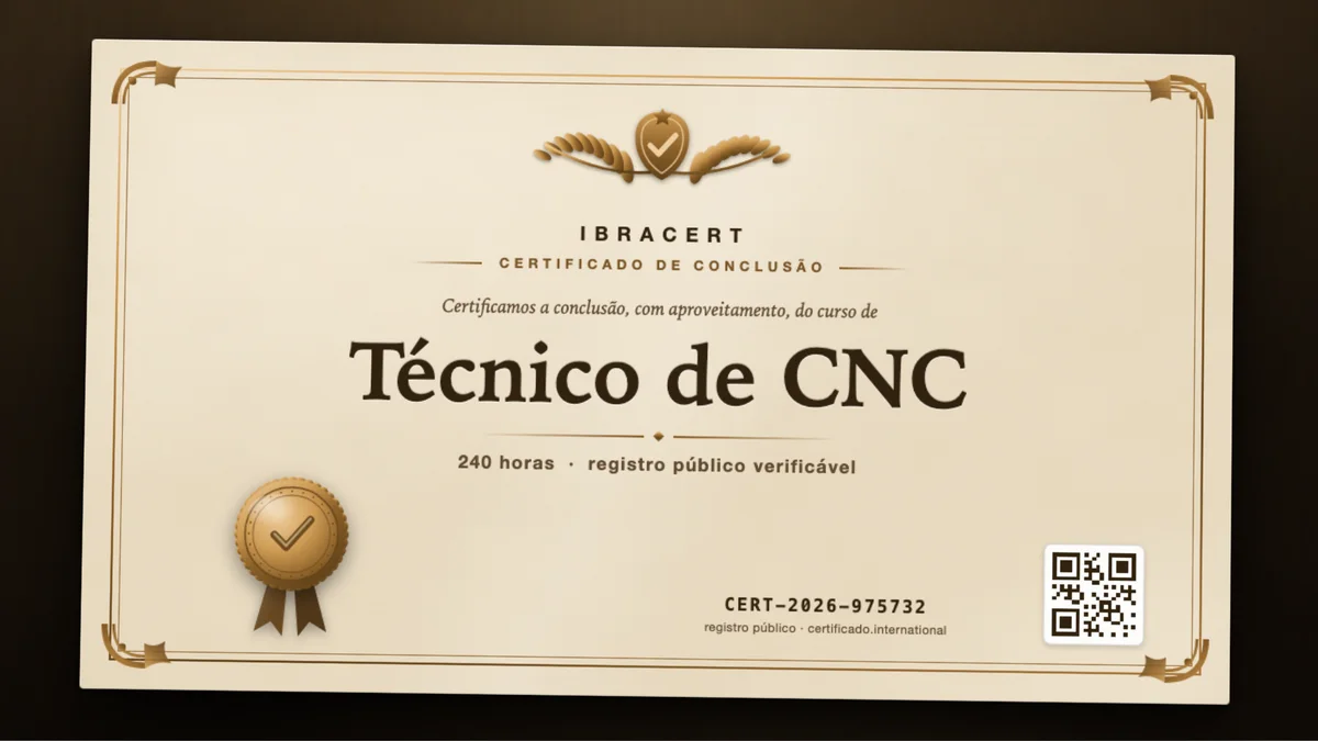 Capa do curso Técnico de CNC