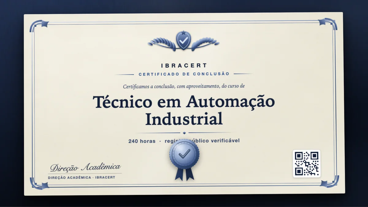 Capa do curso Técnico em Automação Industrial