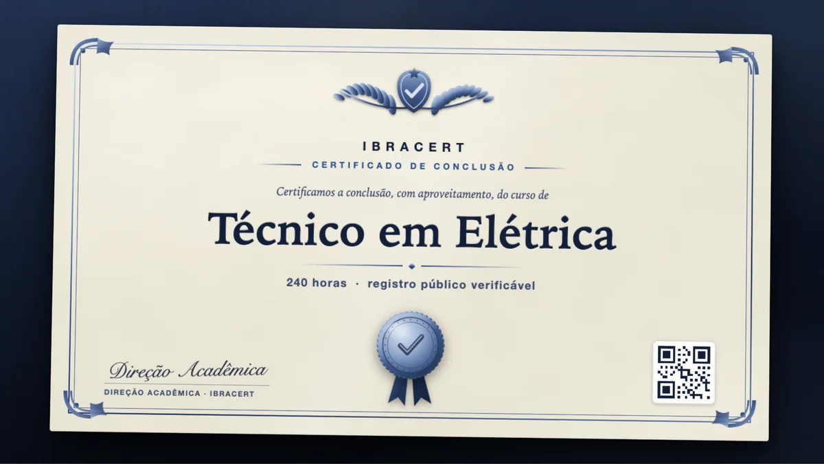 Capa do curso Técnico em Elétrica