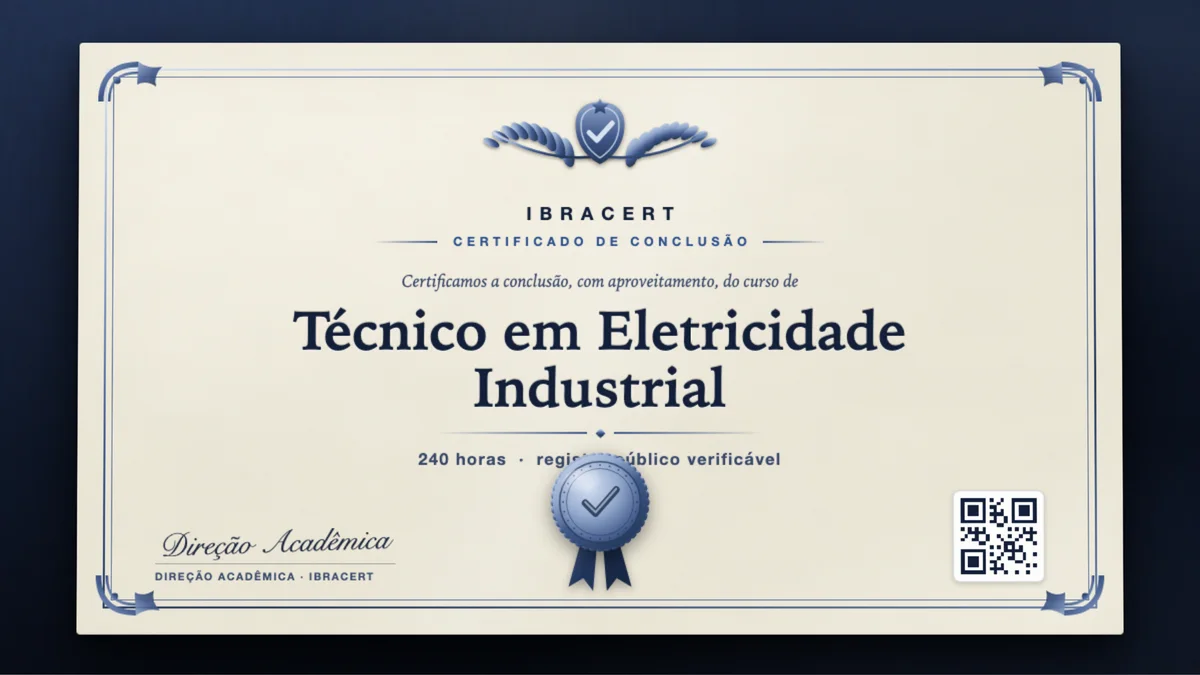 Capa do curso Técnico em Eletricidade Industrial