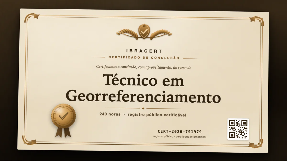 Capa do curso Técnico em Georreferenciamento