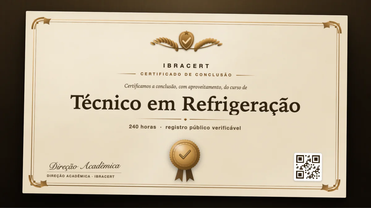 Capa do curso Técnico em Refrigeração