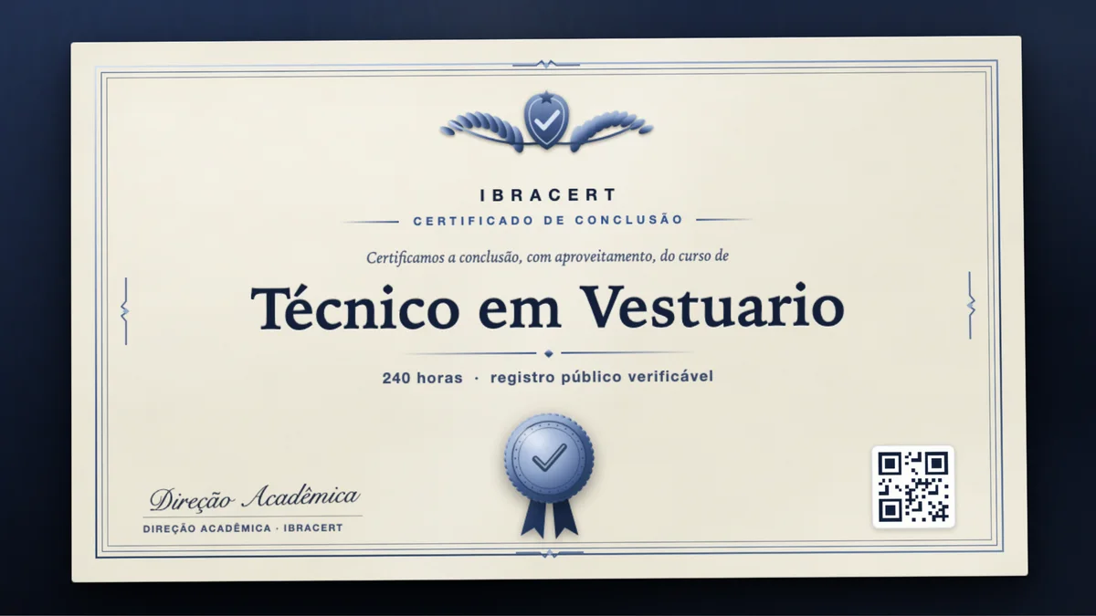 Capa do curso Técnico em Vestuario