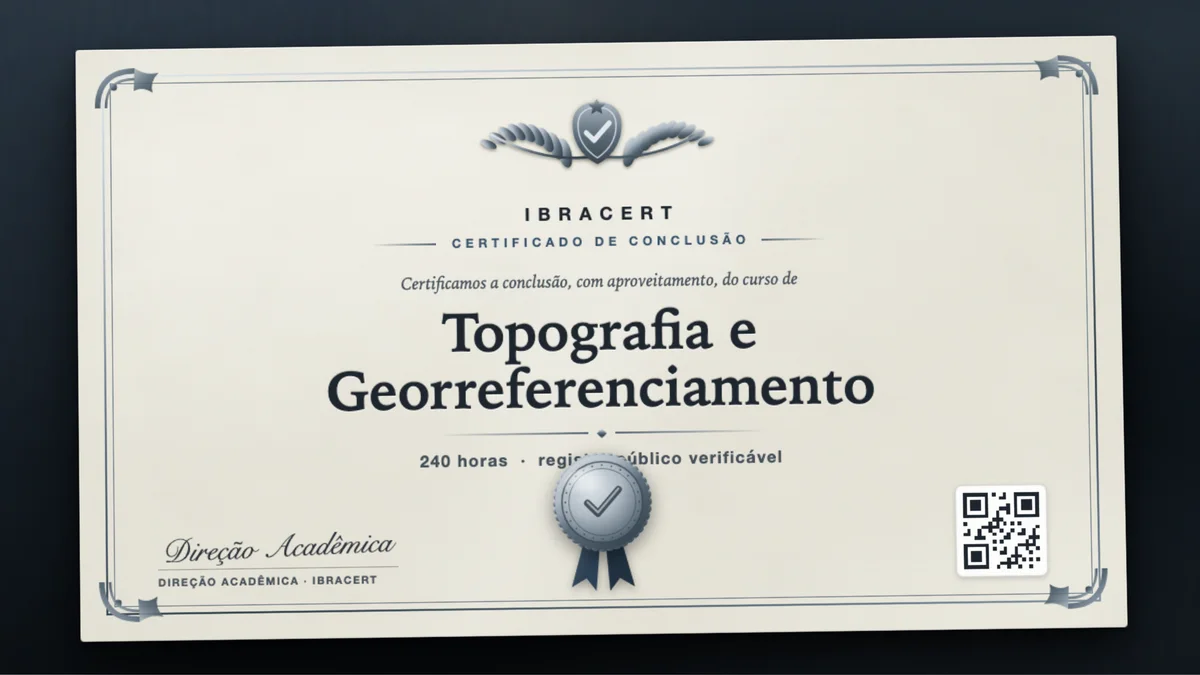 Capa do curso Topografia e Georreferenciamento