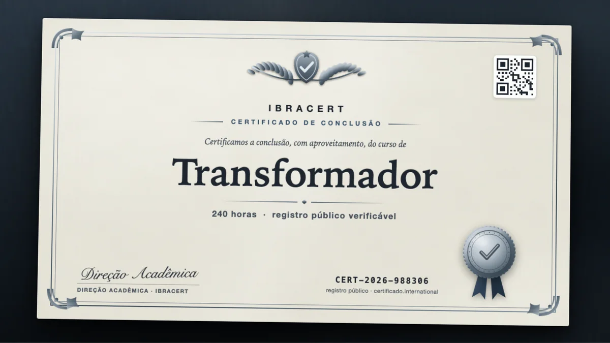 Capa do curso Transformador