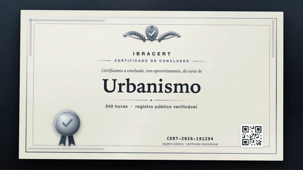 Capa do curso Urbanismo