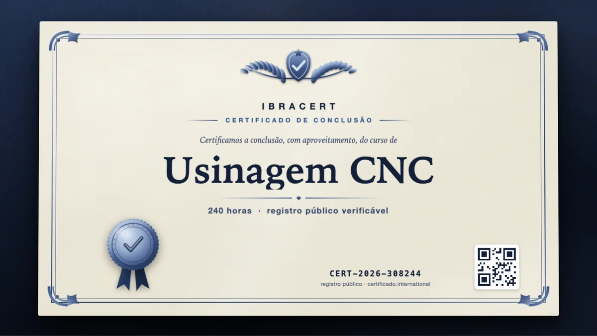 Capa do curso Usinagem CNC