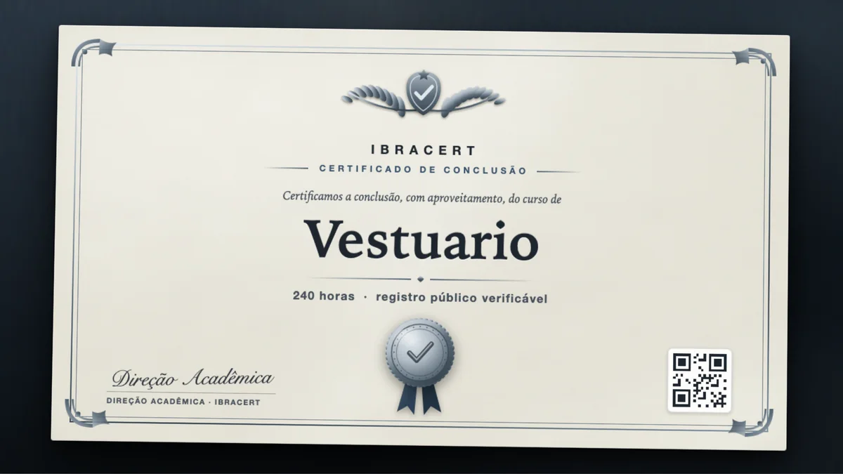 Capa do curso Vestuario