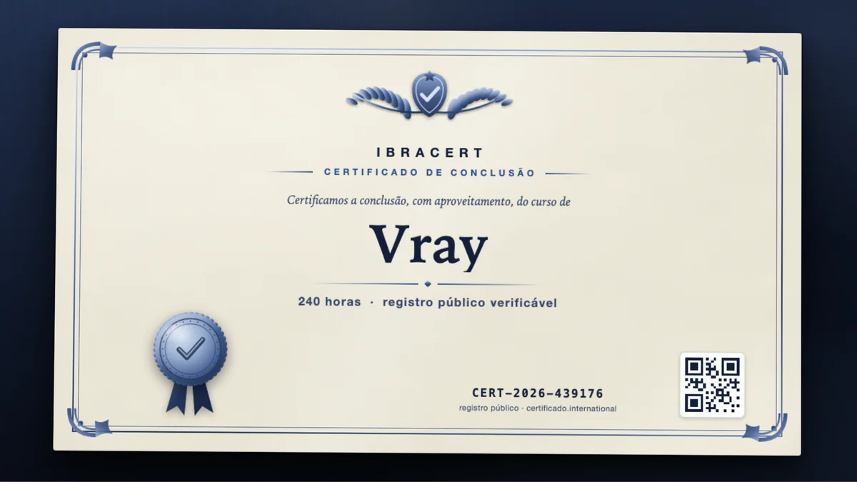 Capa do curso Vray