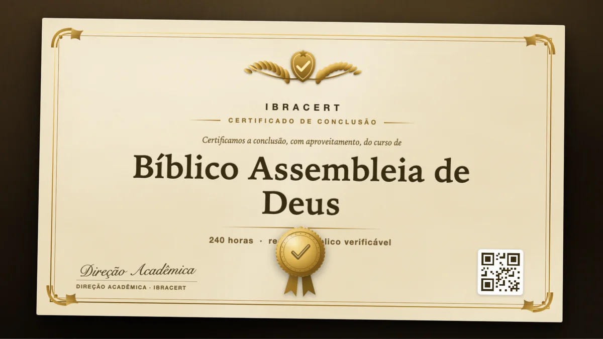 Capa do curso Bíblico Assembleia de Deus