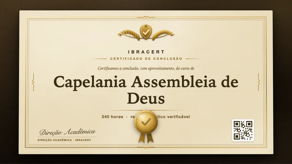 Capa do curso Capelania Assembleia de Deus